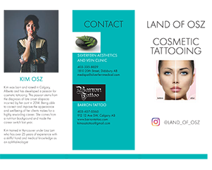 Cosmetic services brochure